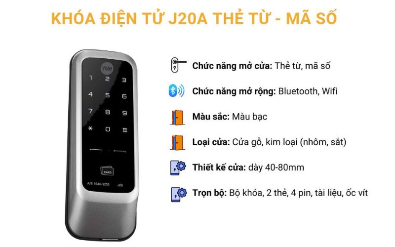 Khóa điện tử Yale J20A
