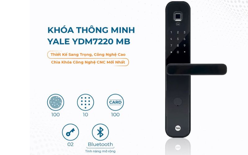 Khóa vân tay Yale YDM7220MB