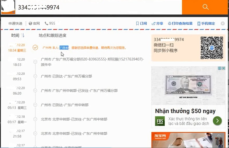 theo dõi hành trình vận chuyển của kiện hàng